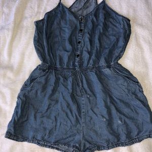 Denim shorts jumpsuits